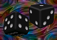 Kirmeo Die White on Black (table)