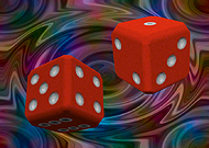 Kirmeo Die White on Red (table)