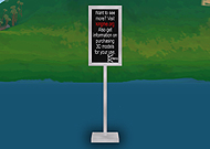 Small Vertical Sign